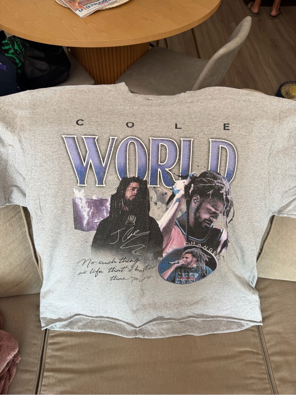 J Cole Graphic Short Sleeve Tee - Gray